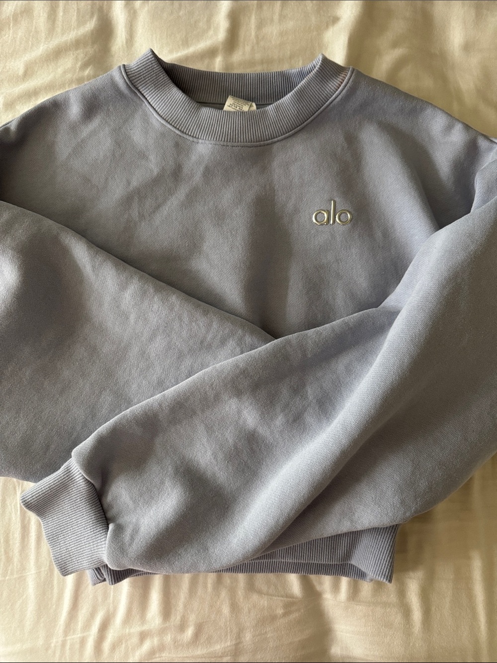 Alo Cropped Accolade Crewneck Size XS